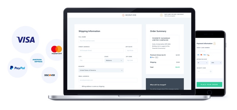 Secure checkout is key to selling more fundraising shirts.